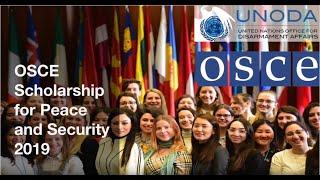 Promo: UNODA-OSCE Scholarship for Peace and Security 2019
