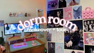 room makeover + tour 🫧 aesthetic gaming setup, kpop decor, sanrio, pinterest inspired