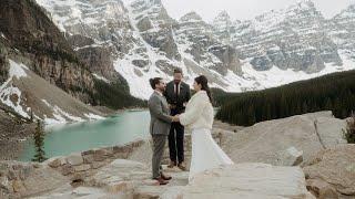 An adventurous evening at Lake Louise & Moraine Lake | Elopement Teaser