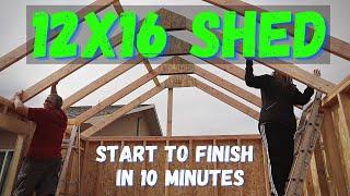 DIY Shed Build Time Lapse (12X16)