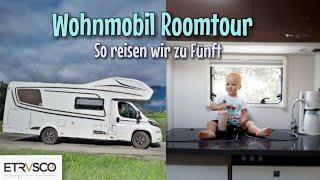 Wohnmobil Roomtour - Etrusco A 7300 DB - So reisen wir mit 3 Kindern - Nähtinchen