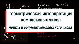 2. Геометрическая интерпретация комплексных чисел. Модуль и аргумент комплексного числа