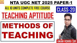 Methods of teaching class 20 teaching aptitude ugc net paper 1