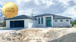 New Luxury Pool Home For Sale - Paradise of Sunny Florida & Paradise 2 Pool Model Home in Cape Coral