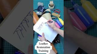 Course Training mentoring repair and restoration of leather bags, shoes, jackets furniture detailing