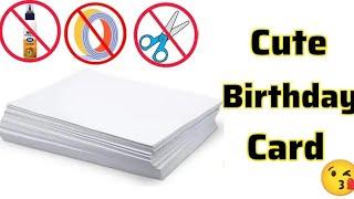 Easy Birthday card making ideas for Best friend/How to make easy Birthday card/Diy Birthday greeting