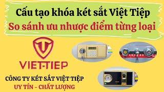 Cấu tạo khóa két sắt Việt Tiệp So sánh ưu nhược điểm khóa két sắt điện tử - cơ - vân tay Việt Tiệp