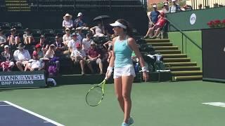 Johanna Konta serving