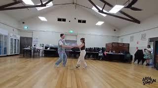 Ari and Simon Lindy Hop class from Jazz Picnic 2024