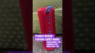 Sylvania bluetooth speaker review #bluetoothspeaker #ytshorts