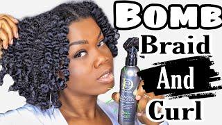 defined braid and curl on type 4 hair ft design essentials natural