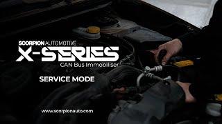 Scorpion Automotive X-Series - CAN Bus Immobiliser - Service Mode