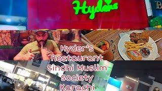 Hyder's!Restaurant !Sindhi Muslim Society!Karachi!Famous Food Street!SaqibumerVlog!