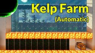 How to Make an Automatic Kelp Farm (Java & Bedrock 1.20.6 and Down) | Minecraft Farm Tutorial