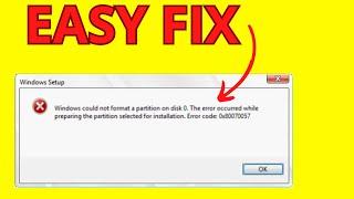 How To Fix Error 0x80070057