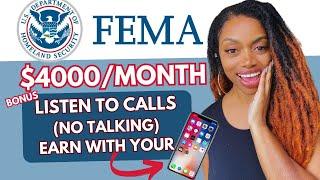 Fema Is Hiring! Will Pay You $3K-$4K/Month I Work From Home Jobs Fall 2024