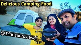 Red Rock Canyon Camping Adventure  | Vegan Clay Pot Cooking & Fossil-Filled Wonders!"