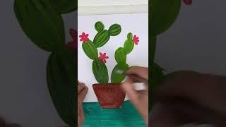 How to draw a cactus. We paint a cactus easily. Ideas for drawing.