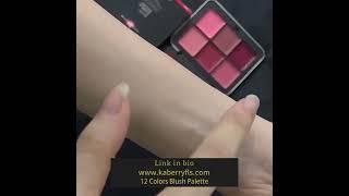  12-Color Blush Palette Magic!  #makeup #blush #blushpalette #makeup #facemakeup