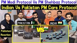 PM Modi Protocol Vs PM Shehbaz Protocol | Indian Vs Pakistan PM Cars Protocol | Pakistani Reaction.