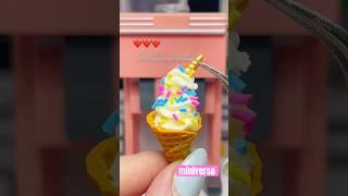 Miniature Soft Serve! ️ @officialminiverse Make It Mini Appliances #miniature #shorts #miniverse