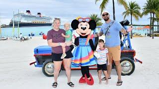 Last Day Of Our Disney Treasure Cruise! | Glass Bottom Boat On Castaway Cay & Biking In Paradise!