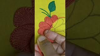 Very Simple Flower Embroidery Work | Stitch Embroidery Designs | Hand Embroidery Designs #embroidery