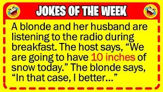  BEST JOKES OF THE WEEK! - On a bitterly cold winter morning, a blonde and... | Funny Jokes