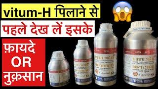 Vitum-H पिलाने से पहले जान ले इसके फ़ायदे और नुक़सान ॥vitum-h real review || (हिंदी में)