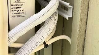 installation ducts for air heat pump pipes are necessary