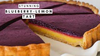 Stunning Blueberry Lemon Tart