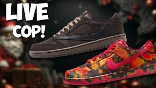 GOING LIVE Wizard Of Oz SB DUNKS Travis Scott Jordan 1 Velvet Brown Campout Today & KCKDMAS!