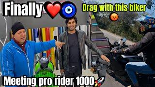 Finally meeting @PRORIDER1000AgastayChauhan ️ He liked my BMW? Drag with my Childhood friend 