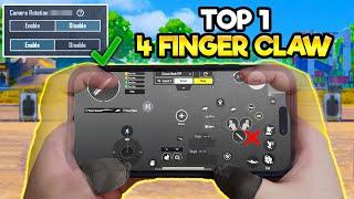 How To Get The Best 4 Finger Claw Control Setting | BGMI & PUBG MOBILE