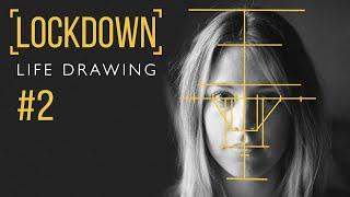 Lockdown Life Drawing #2 ️ Portrait Tips [Draw Along Live Stream] (ft. Peter Keegan)