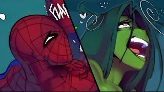 SHE HULK Is Happy With SPIDERMAN'S Web | MARVEL Comic Dub