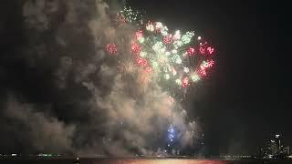 Fireworks on Pattaya Beach