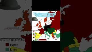 What Was Europes Relationship With Germany In 1914? #europe #ww1 #germany #nerdyboy #map