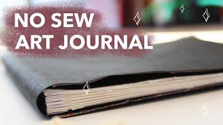 DIY ART JOURNAL [NO SEW]: step-by-step beginner tutorial