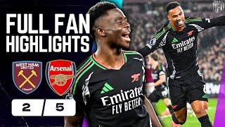 Arsenal DESTROY West Ham & HUNT Liverpool! West Ham 2-5 Arsenal Highlights