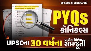 એપિસોડ 2 | Geography |  PYQs ક્રોનિકલ્સ : UPSCના છેલ્લા 30 વર્ષના પ્રશ્નોના વિશેષ સમજૂતી