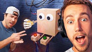 Miniminter Reacts To "My Rock, Paper, Scissors Robot Never Loses (+9 Other Inventions)"