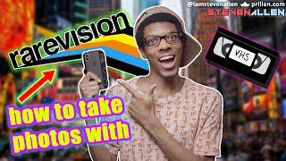 How To Take Photos Rarevision VHS App for Apple iPhone and Android