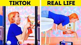 BEHIND THE SCENES OF TIKTOK TRENDS || TIKTOK vs REAL LIFE