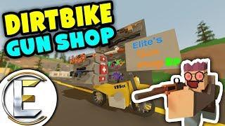 DIRTBIKE GUN SHOP | Unturned RP - OP guns for sale in my store (Roleplay)