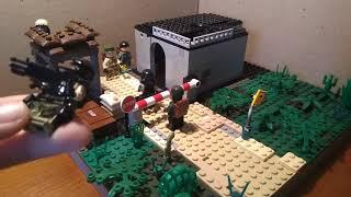 Обзор Лего самоделки по теме Сталкер военный блокпост