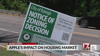 Already hot Wake County real estate market expected to tighten with higher prices as Apple arrives