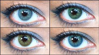 LensTown Romantea Gang Nam Brown Green Blue Gray Contact Lens Review