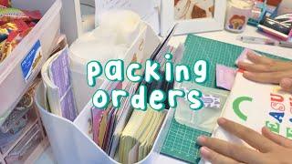 studio vlog ep.7 | packing orders, restock thank you card & freebies | indonesia