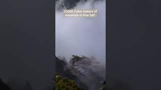 Huge landslide in Flåm #landslide #nature #naturelovers #naturesounds  #landslides